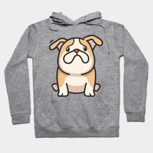 Fluffy French Bulldog cute dog drawing Hoodie